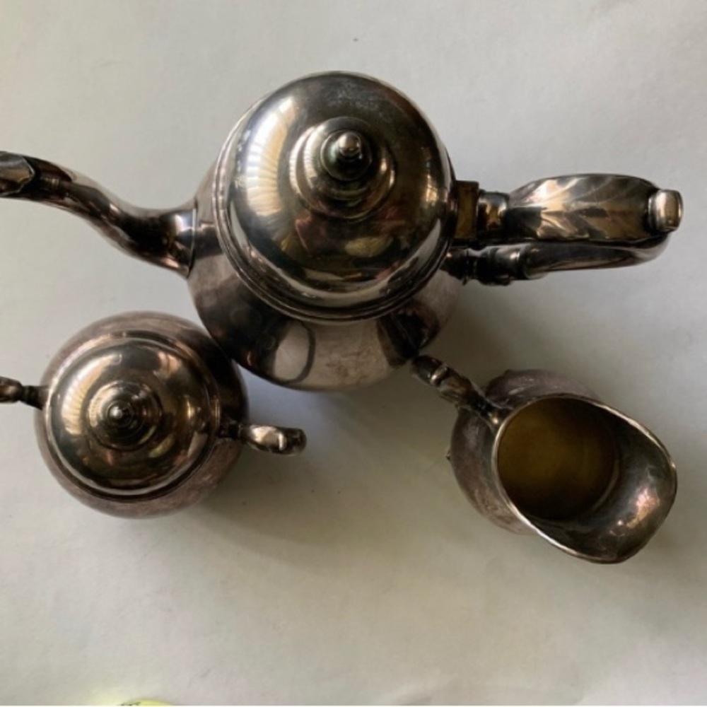 🐞Georgian court silver tea set🐞